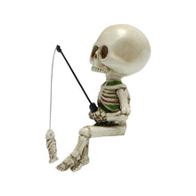 Load image into Gallery viewer, Fishing Skeleton Garden Accessory