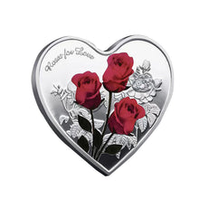 Load image into Gallery viewer, Rose Heart-Shaped Commemorative Coin