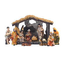 Load image into Gallery viewer, Nativity Manger Scene Figurines Set