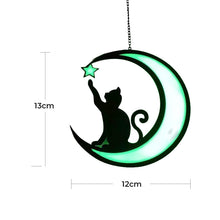 Load image into Gallery viewer, Moon Black Cat Decorations