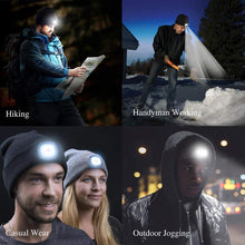 Load image into Gallery viewer, Bluetooth Beanie Hat with LED Headlight