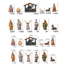 Load image into Gallery viewer, Nativity Manger Scene Figurines Set