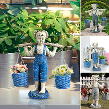 Load image into Gallery viewer, Little Girl Flowerpot Ornament