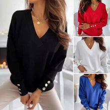 Load image into Gallery viewer, V-neck Knitted Sweater