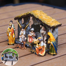 Load image into Gallery viewer, Nativity Manger Scene Figurines Set