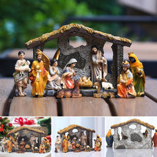 Load image into Gallery viewer, Nativity Manger Scene Figurines Set