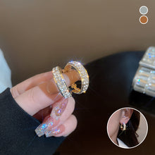 Load image into Gallery viewer, Sparkle Small Hoop Earrings