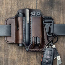 Load image into Gallery viewer, EDC Multi-Tool Belt Loop Leather Sheath