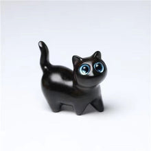 Load image into Gallery viewer, Handmade Wood Carved Cats Decoration