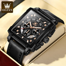Load image into Gallery viewer, Olevs® Luminous Luxury Square Business Automatic Mechanical Watch